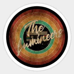 The Lumineers Vintage Circle Art Sticker